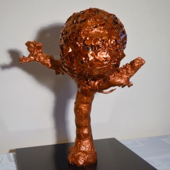 Sculpture intitulée "Tu m'ouvres les bras" par Mathieu Coutet, Œuvre d'art originale, Bois