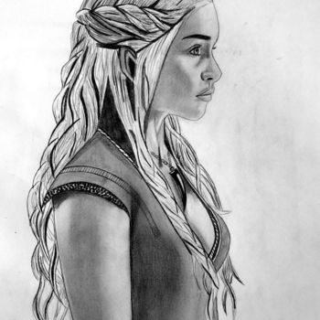Drawing titled "Daenerys Game Of th…" by Mathilde Banas, Original Artwork, Pencil