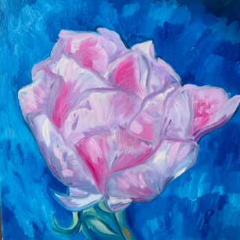 Peinture intitulée "Rose" par Mathilde Donne, Œuvre d'art originale, Huile