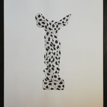 Рисунок под названием "Victoire" - Mathilde Guégan, Подлинное произведение искусства, Чернила