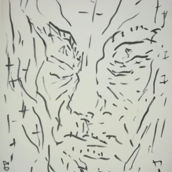 Drawing titled "Grumpy Marker 11" by Pertti Matikainen, Original Artwork, Marker