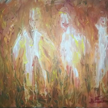 Painting titled "A Lovely Group Toge…" by Pertti Matikainen, Original Artwork, Acrylic