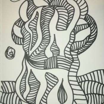 Drawing titled "Torso 180126" by Pertti Matikainen, Original Artwork, Marker