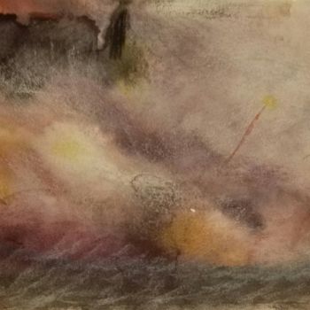 Painting titled "Seascape" by Pertti Matikainen, Original Artwork, Pastel