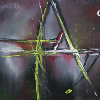 Malerei mit dem Titel "(Many Times) Broken…" von Pertti Matikainen, Original-Kunstwerk, Acryl