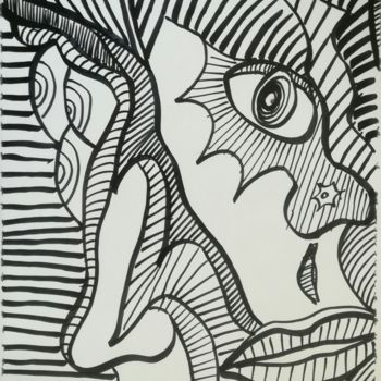 Drawing titled "Untitled so far 180…" by Pertti Matikainen, Original Artwork, Marker