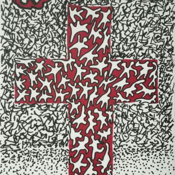 Drawing titled "Forgiven Sins" by Pertti Matikainen, Original Artwork, Marker