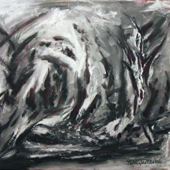 Pittura intitolato "Finale Nocturnal" da Pertti Matikainen, Opera d'arte originale, Acrilico