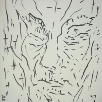 Drawing titled "grumpy-marker-11-a4…" by Pertti Matikainen, Original Artwork, Marker