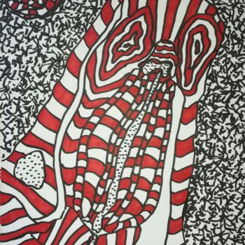 Drawing titled "Door - Pimp of the…" by Pertti Matikainen, Original Artwork, Marker