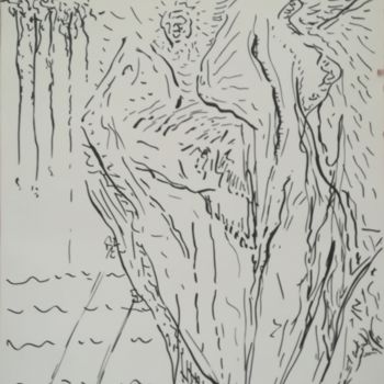 Drawing titled "Work in phase 1" by Pertti Matikainen, Original Artwork