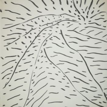 Zeichnungen mit dem Titel "chosen-tracks-18091…" von Pertti Matikainen, Original-Kunstwerk, Marker