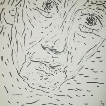 Drawing titled "a-person-180903-a4.…" by Pertti Matikainen, Original Artwork, Marker