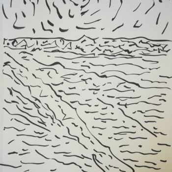 Drawing titled "drawings-after-stop…" by Pertti Matikainen, Original Artwork, Marker