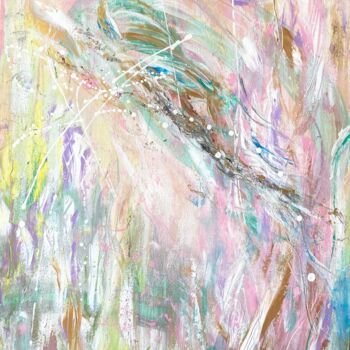 Картина под названием "ВЕСНОЙ ПОВЕЯЛО" - Матильда Соболевская, Подлинное произведение искусства, Акрил
