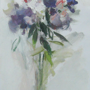 Malarstwo zatytułowany „Colorful flowers (S…” autorstwa Mato Jurkovic, Oryginalna praca, Olej