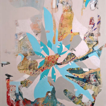 Pintura intitulada "Abstract 01/22" por Mats Kade, Obras de arte originais, Acrílico