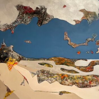 Malerei mit dem Titel "Abstract 06/22" von Mats Kade, Original-Kunstwerk, Öl