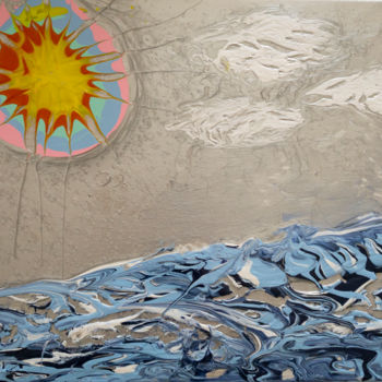 Pittura intitolato "Beach Day" da Matt Kohnen, Opera d'arte originale, Acrilico