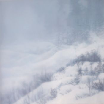 Pittura intitolato "Neige et brume" da François Mattei, Opera d'arte originale