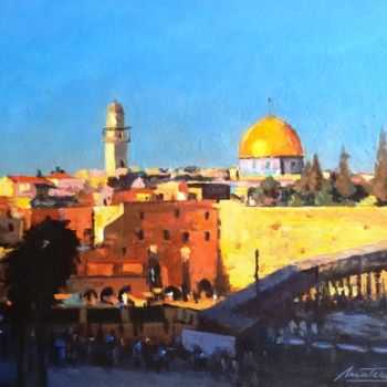 Pittura intitolato "JERUSALEM" da Matteo Pezzano Mp Pittore, Opera d'arte originale, Acrilico