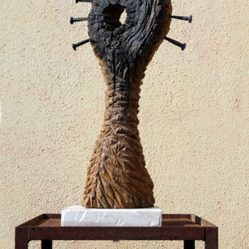 Sculptuur getiteld "ArteFakt" door Matthias Trott, Origineel Kunstwerk, Hout