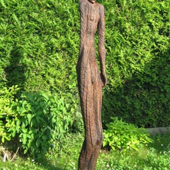 雕塑 标题为“Wächter” 由Matthias Trott, 原创艺术品, 木