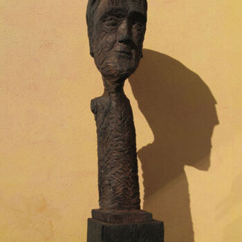 「Kopf-Torso」というタイトルの彫刻 Matthias Trottによって, オリジナルのアートワーク, ウッド