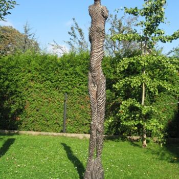 雕塑 标题为“Wächterin” 由Matthias Trott, 原创艺术品, 木