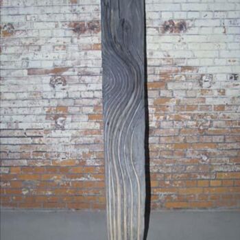 Скульптура под названием "Pfahlobjekt" - Matthias Trott, Подлинное произведение искусства, Дерево
