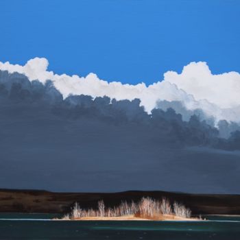 Malerei mit dem Titel "Insel des Lichts (I…" von Matthias Kreher, Original-Kunstwerk, Acryl