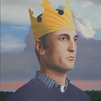 Malerei mit dem Titel "Kleiner König (Litt…" von Matthias Kreher, Original-Kunstwerk, Acryl