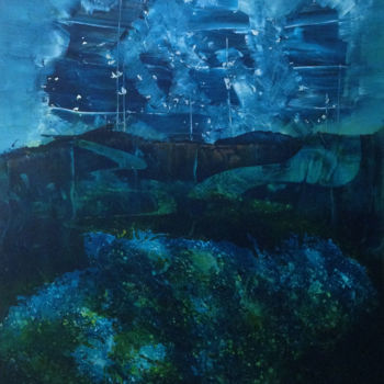 Malarstwo zatytułowany „Bermudes” autorstwa Matthieu Doré, Oryginalna praca, Akryl Zamontowany na Drewniana rama noszy