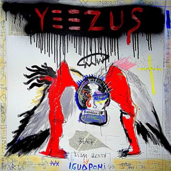 Painting titled "Yeezus" by Iguapomi, Original Artwork