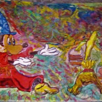 Painting titled "fantasia.jpg" by Mattia Baldin, Original Artwork, Tempera