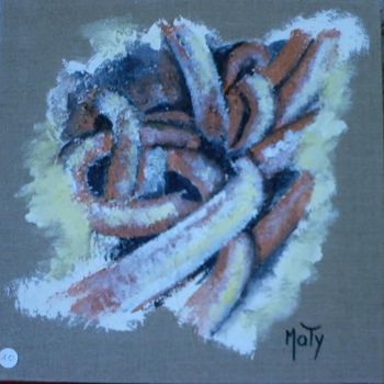 Painting titled "Noeud de cables" by Maty, Original Artwork, Oil