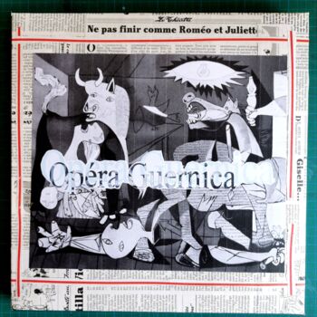 Collages titled "Opérar Guernica" by Maty, Original Artwork, Collages