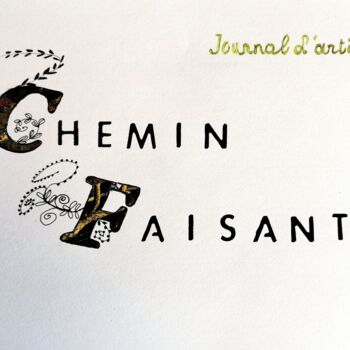 拼贴 标题为“Chemin faisant” 由Maty, 原创艺术品, 拼贴