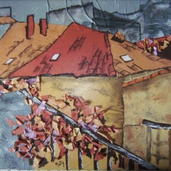 Pittura intitolato "Terrasses" da Maty, Opera d'arte originale, Olio