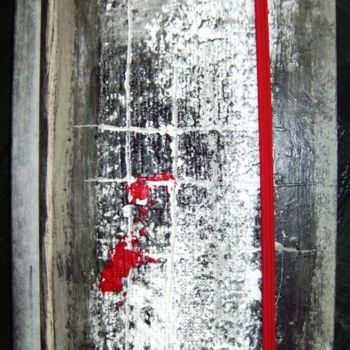 Painting titled "l'Ecriture au quoti…" by Maty, Original Artwork, Oil