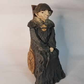 Sculptuur getiteld "Bran" door Maude Le Duc, Origineel Kunstwerk, Keramiek