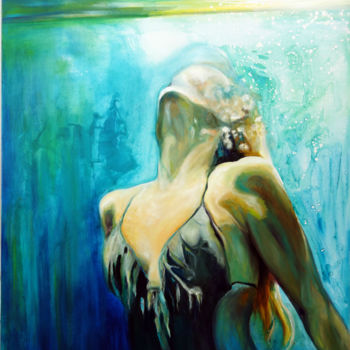 Картина под названием "extase" - Maude Ovize, Подлинное произведение искусства, Масло