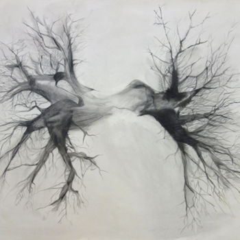 Dibujo titulada "arbre poumon" por Maude Ovize, Obra de arte original