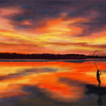 Digital Arts titled "Fisher of souls" by Maui, Original Artwork, Digital Painting