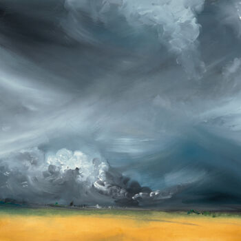 Peinture intitulée "Stormy Sky" par Maureen Gillespie, Œuvre d'art originale, Huile