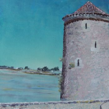 Peinture intitulée "Fouras, la tour du…" par Jean-Louis Maurer, Œuvre d'art originale, Acrylique