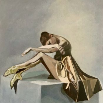 Pintura titulada "La Danseuse" por Maurice Bellolo, Obra de arte original, Oleo Montado en Bastidor de camilla de madera