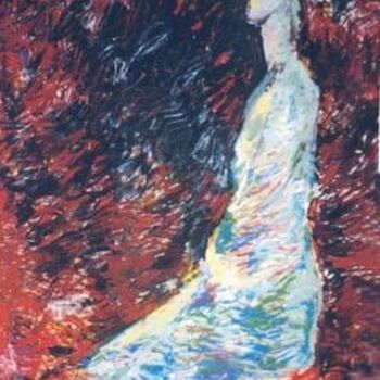 Картина под названием "Le grand solitaire…" - Maurice Boulogne, Подлинное произведение искусства