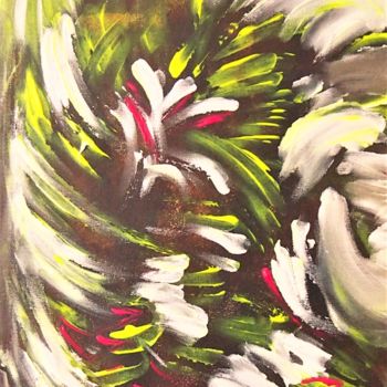 Painting titled "Effusion 1" by Marcelle Jackotin, Original Artwork, Acrylic