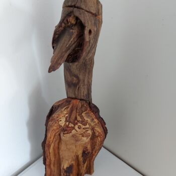 Скульптура под названием "Doctor, Doctor" - Maurice Kummer, Подлинное произведение искусства, Дерево